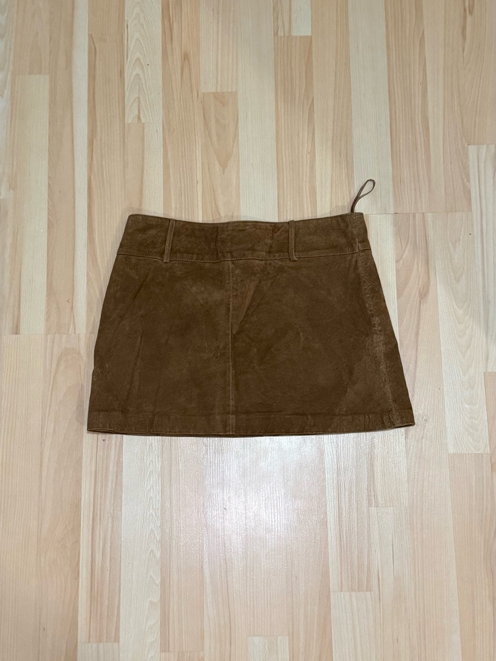 Brown Suede Mini Skirt